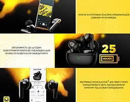 Беспроводные наушники с микрофоном HATOR HTA-432W Hyреrpunk Truepods Hybrid ANC Bluetooth 5.4 White - мініатюра 7