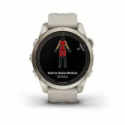 Смарт-годинник Garmin Fenix 7S Sapphire Solar Soft Gold w. Light Sand Band (010-02776-14/15) - мініатюра 3