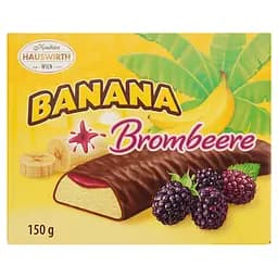 Цукерки Hauswirth Banane Plus Brambeere суфле в шоколаді 150 г