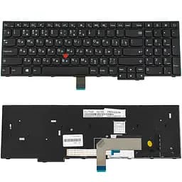 Клавіатура для ноутбука LENOVO (ThinkPad: E550, E555) rus, black (оригінал) - мініатюра 2