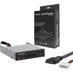 Кардрiдер Chieftec Card Reader 2x USB3.2, 2x Type-C,1x PD3.0, 1x QC3.0 USB, внутрішній, 3.5" чорний CRD-908H (CRD-908H) - мініатюра 5
