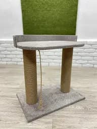 Кігтеточка з великою лежанкою для котів висота 61 см Мокко