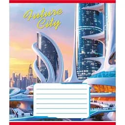 Зошит учнівський "Міста майбутнього" 024-550177K-2 в клітинку, 24 аркуші