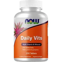 Витамины и минералы NOW Daily Vits, 250 таблеток