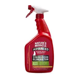 Спрей-знищувач Nature's Miracle Advanced Stain and Odor Eliminator. Sunny Lemon Scent для видалення плям і запахів від котів 946 мл - мініатюра 2