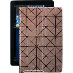 Чохол StatusCASE з екошкіри для планшету Nomi W10100 Deka Коричневий ромб