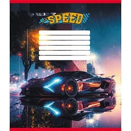 Зошит учнівський "Нічні вогні" Leader 012-520156L-3 в лінію, 12 аркушів