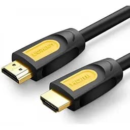 Кабель Ugreen HD101 HDMI Round Cable 4K 30Hz  HDMI 1.4 10 м жовтий/чорний (10170)