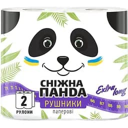 Паперові рушники Сніжна Панда ЕкстраЛонг, 2 рулони
