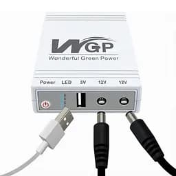 Джерело безперебійного живлення Mini UPS WGP UPS103C 20000mAh 5V/12V/12V, Li-ion 4*5Ah, для роутера та оптичного терміналу (42-00253) - мініатюра 11