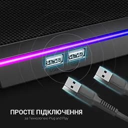 Охолоджувальна підставка для ноутбука GamePro Black (CP940) - мініатюра 6