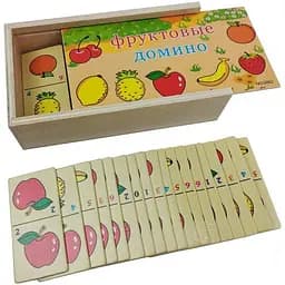 Деревянная игрушка Домино в пенале MD 2482 Фрукты