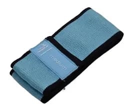 Тканинна гумка PowerPlay 4111 Hip Band M Medium для фітнесу та спорту Блакитна (d_76cm) (PP_4111_Blue_M) - мініатюра 5
