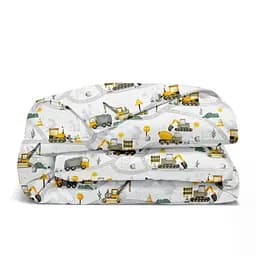 Дитяча постільна білизна в ліжечко CARS CS10, жовтий (CarsRoadYellow_ZigYellowGrey110x160_140) - мініатюра 4