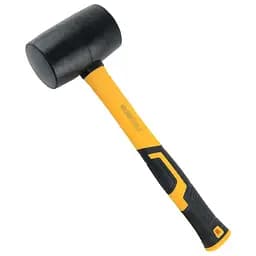 Киянка гумова Sigma 680 г фібергласова рукоятка. чорна (4317371)