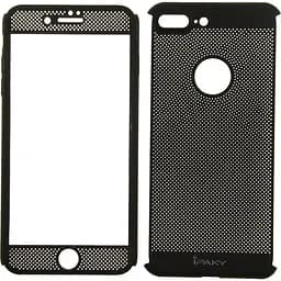Чохол-накладка iPaky 360 Mesh PC Heat Dissipation cover case 3 in 1 iPhone 7 Plus Black - мініатюра 6