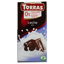 Шоколад молочный Torras без сахара 75 г