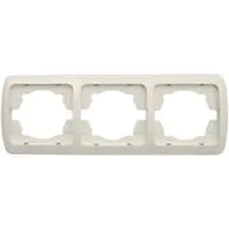 Рамка Brille для выключателя тройная белая 070901