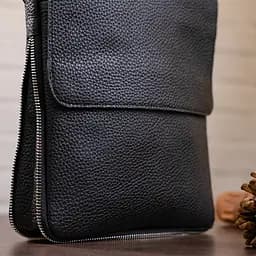 Чоловіча шкіряна сумка SHVIGEL 22х25,5х3-6,5 см sum0012620 - мініатюра 9