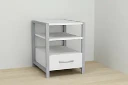 Тумба універсальна Ferrum-decor Вів'єн 1/1 50x41x40 сірий ДСП Білий 16мм (FRD-104151) - мініатюра 3