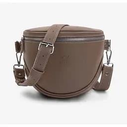 Шкіряна сумка поясна-кроссбоді Vacation темно-бежевий