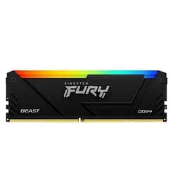 Модуль пам'яті для комп'ютера DDR4 8GB 3200 MHz Beast RGB Kingston Fury (ex.HyperX) (KF432C16BB2A/8WP)