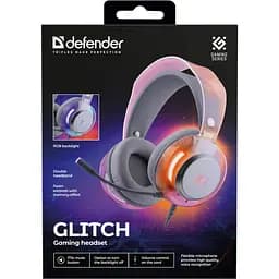 Гарнітура Defender Glitch, USB, RGB, 2м, White - мініатюра 8