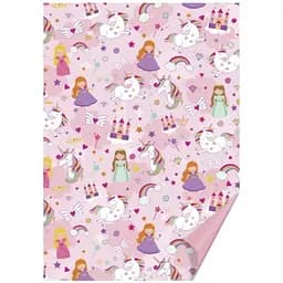 Папір з малюнком "Єдиноріг і принцеса", 50*70 см,300г/м2, Heyda