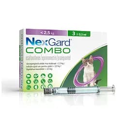Капли Boehringer Ingelheim NexGard Combo против паразитов для кошек до 2.5 кг