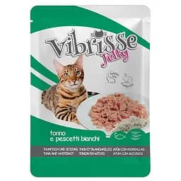 Блок паучів для котів з тунцем та корюшкою в желе Croci VIBRISSE JELLY 70 г