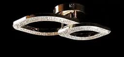 Люстра стельова LED Splendid Ray LT8005/1+1, 80W, золото/білий, сучасний стиль з димером - мініатюра 2