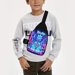 Сумка через плечо детская Рик и Морти 29х17 см сумка слинг для мальчика (02160)