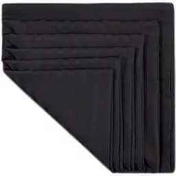 Набір столових серветок Iris Home сатин страйп 50х50 см 6 шт. чорний (svt-2000022319201)