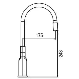 Змішувач для кухні Koer KB-70029-01 хром KR5486 Хром - мініатюра 8