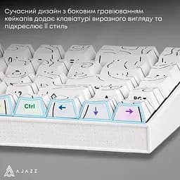 Клавіатура Ajazz NK68 Red switches Side contour White (NK68-R-S-W) - мініатюра 15