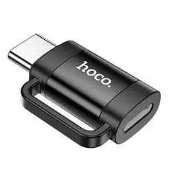 Перехідник Hoco UA31E Type-C male to iP female adapter чорний - мініатюра 3