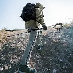 Трекінгова палиця 3-секційна Naturehike ST06 NH17D006-D, 66-135 см, зелена - мініатюра 8
