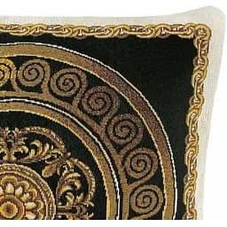 Наволочка Прованс Baroque-2, 45х45 см чорна із золотим (25616) - мініатюра 2