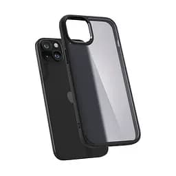 Чехол Spigen Ultra Hybrid для iPhone 15 Plus Frost Black (ACS06656) + защитное стекло - мініатюра 7