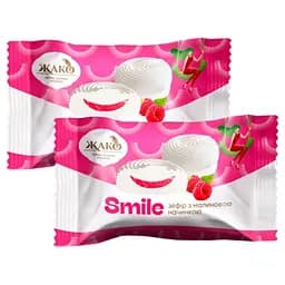 Зефір Жако з малиновою начинкою Smile 44 шт * 50 г