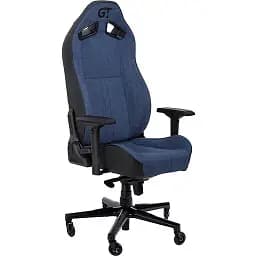 Геймерское кресло GT Racer черное с темно-синим (X-8009 Fabric Dark Blue/Black)