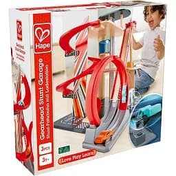 Автотрек Hape з паркінгом, ліфтом і вертолітним майданчиком (E3019A) - мініатюра 7