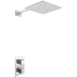 Душевая система Kohlman Excelent 25 chrome с термостатом + BOX скрытого монтажа KPL-QW431HQ25, Хром