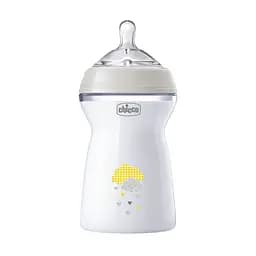 Пляшечка для годування Chicco Natural Feeling з силіконовою соскою, 6м +, 330 мл (81335.30)
