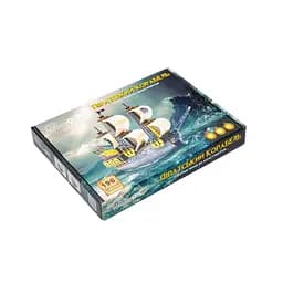 Дерев'яний 3D конструктор Піратський корабель Puz-00928, 196 деталей - мініатюра 7
