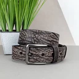 Ремінь чоловічий шкіряний під джинси коричневий PS-4049 (130 см)