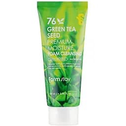 Пінка для вмивання FarmStay з насінням зеленого чаю, 100 мл