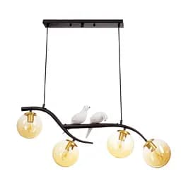 Люстра подвесная Brille в спальню Е27 60W BK (BR-01 650S/4)