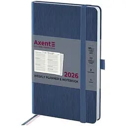 Еженедельник Axent 2026 Partner Lines 125 x 195 мм голубой (8515-26-48-A)