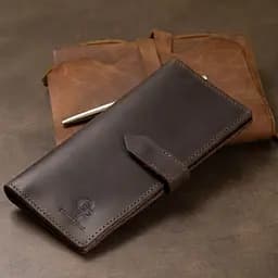Чоловіче шкіряне портмоне GRANDE PELLE 9х18х1 см acs0018640 - мініатюра 9